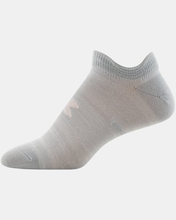 Women's UA Essential No Show – 6-Pack Socks, White, pdpMainDesktop image number 4